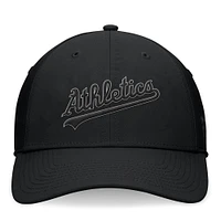 Men's Fanatics Black Oakland Athletics Night Game Flex Hat