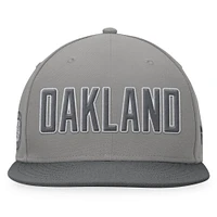 Men's Fanatics Gray Oakland Athletics Dugout Fitted Hat