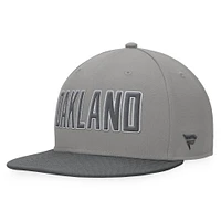 Men's Fanatics Gray Oakland Athletics Dugout Fitted Hat