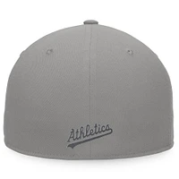 Men's Fanatics Gray Oakland Athletics Dugout Fitted Hat