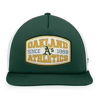 Men's Fanatics  Green Oakland Athletics Foam Front Patch Trucker Snapback Hat