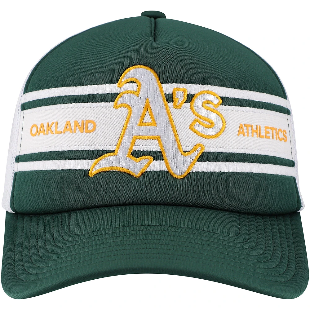 Men's   Green Oakland Athletics Sideline Trucker Adjustable Hat