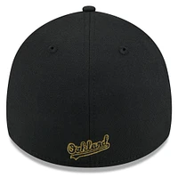 Men's New Era  Black Oakland Athletics 2024 Armed Forces Day 39THIRTY Flex Hat