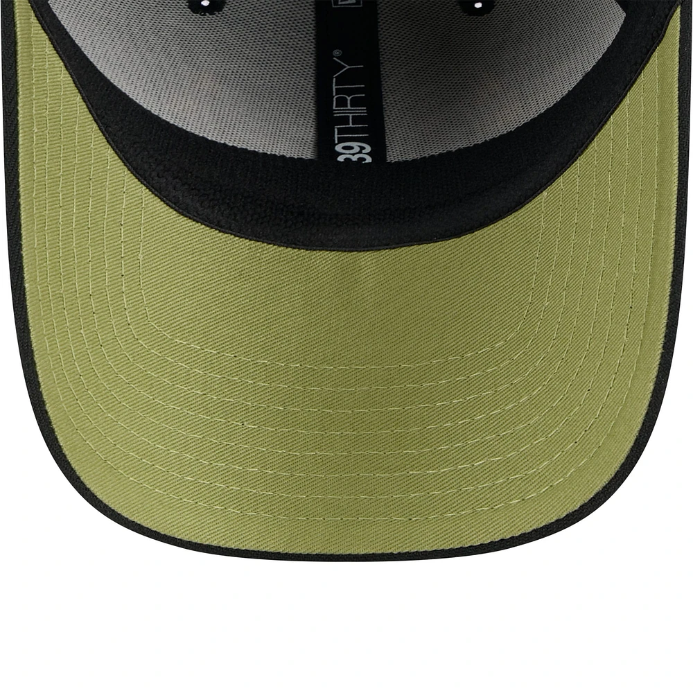 Men's New Era  Black Oakland Athletics 2024 Armed Forces Day 39THIRTY Flex Hat