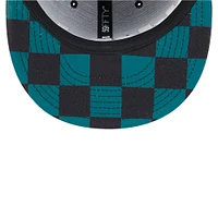 Men's New Era Black Oakland Athletics Checkered Undervisor 59FIFTY Fitted Hat