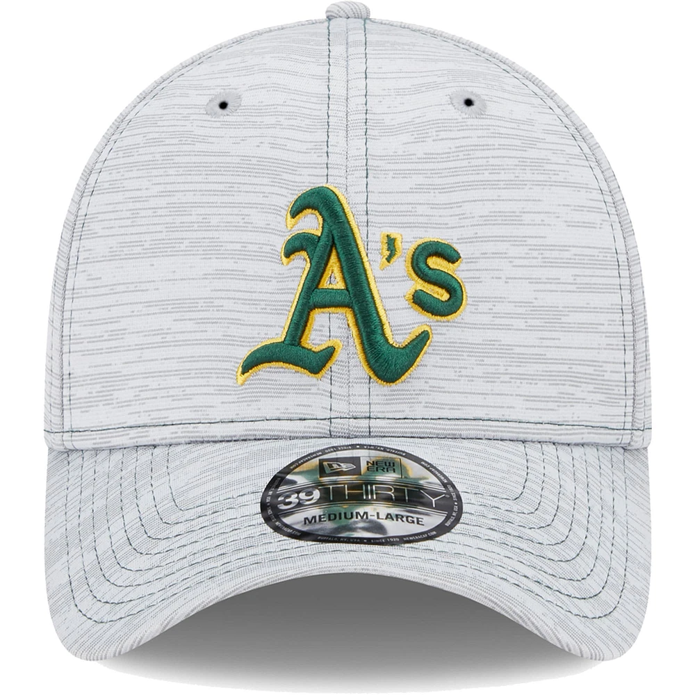 Men's New Era Gray Oakland Athletics Speed 39THIRTY Flex Hat