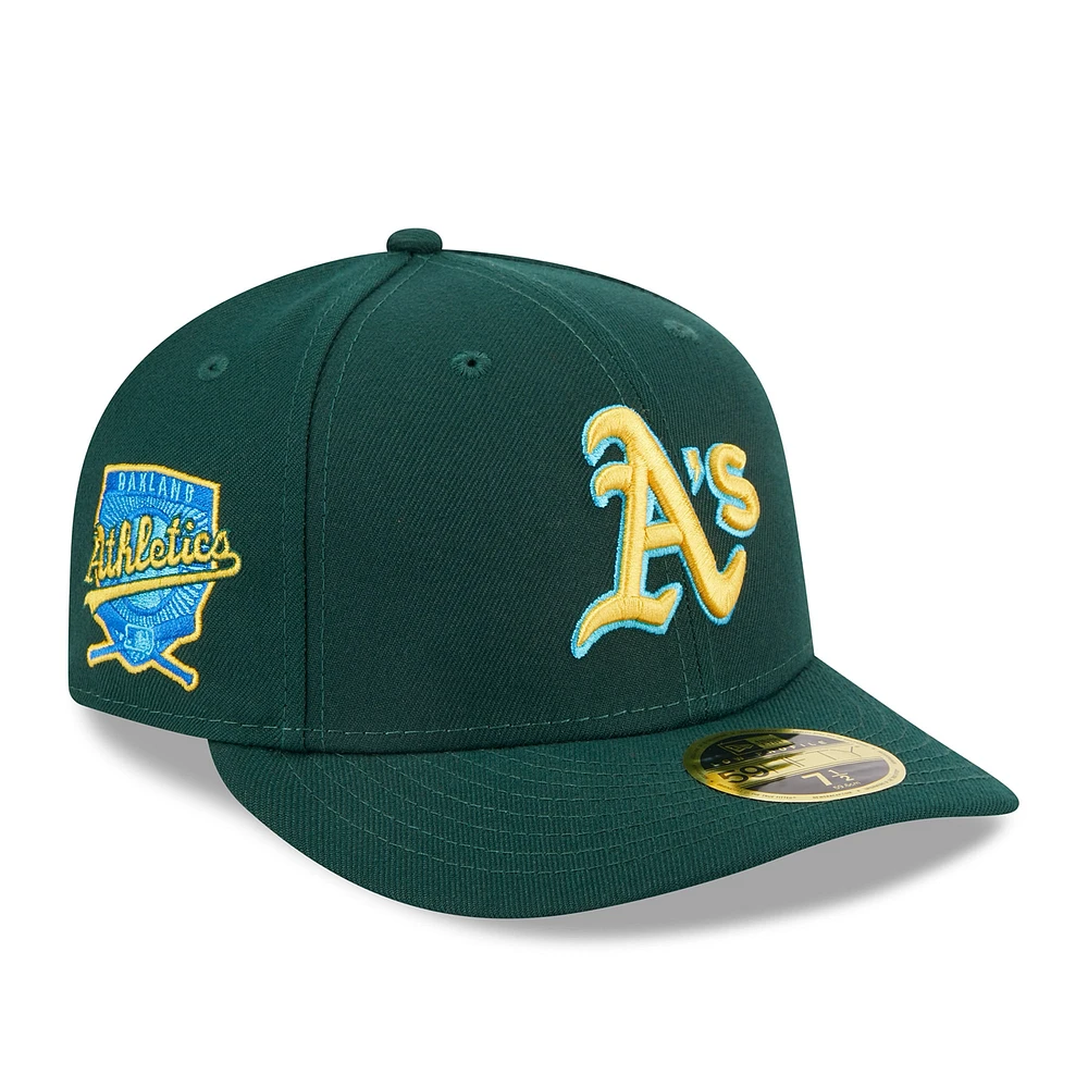 Men's New Era Green Oakland Athletics 2023 MLB Father's Day Low Profile 59FIFTY Fitted Hat