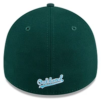 Men's New Era Green Oakland Athletics 2024 Father's Day 39THIRTY Flex Hat