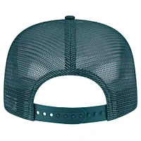 Men's New Era Green Oakland Athletics Seeing Diamonds A-Frame Trucker 9FIFTY Snapback Hat