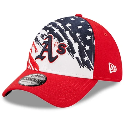 Casquette 39THIRTY Flex rouge Oakland Athletics 2022 pour homme de New Era