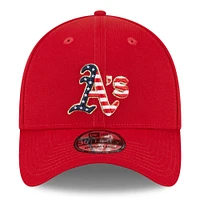 Men's New Era  Red Oakland Athletics 2023 Fourth of July 39THIRTY Flex Fit Hat