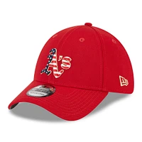 Men's New Era  Red Oakland Athletics 2023 Fourth of July 39THIRTY Flex Fit Hat