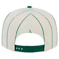 Men's New Era White Oakland Athletics Jersey Pinstripe 9FIFTY Snapback Hat