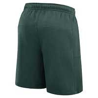 Men's Nike Green Oakland Athletics Arched Kicker Fleece Shorts