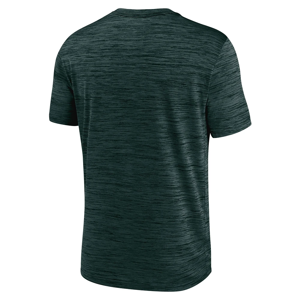 T-shirt Nike Oakland Athletics Authentic Collection Velocity Performance pour homme, vert