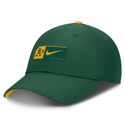 Casquette ajustable Nike Oakland Athletics Club Primetime pour homme, verte