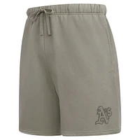 Men's Pro Standard Pewter Athletics Neutral Fleece Shorts