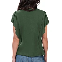 T-shirt vert pour femme G-III 4Her par Carl Banks Oakland Athletics Crowd Wave