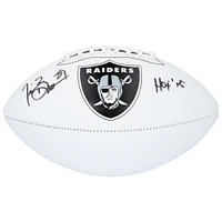 Tim Brown Oakland Raiders Autographed White Panel Franklin Football with "HOF 15" Inscription