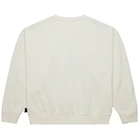 Women's Mitchell & Ness  Cream Oakland Raiders Throwback Logo 3.0 Pullover Sweatshirt