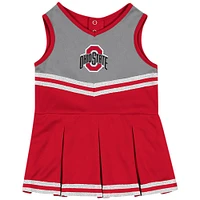 Girls Infant Colosseum Scarlet Ohio State Buckeyes Time For Recess Cheer Dress