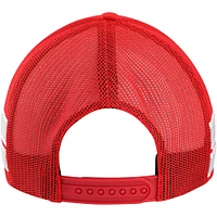 Casquette réglable de camionneur à bande latérale '47 Scarlet Ohio State Buckeyes pour hommes