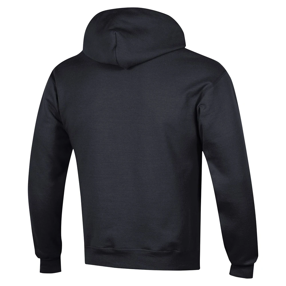 Men's Champion Black Ohio State Buckeyes Basketball Icon Powerblend Pullover Hoodie