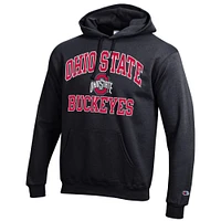 Men's Champion Black Ohio State Buckeyes High Motor Pullover Hoodie