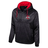 Men's Colosseum Black Ohio State Buckeyes Cypher Half-Zip Hoodie