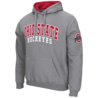 Men's Colosseum  Gray Ohio State Buckeyes Double Arch Pullover Hoodie