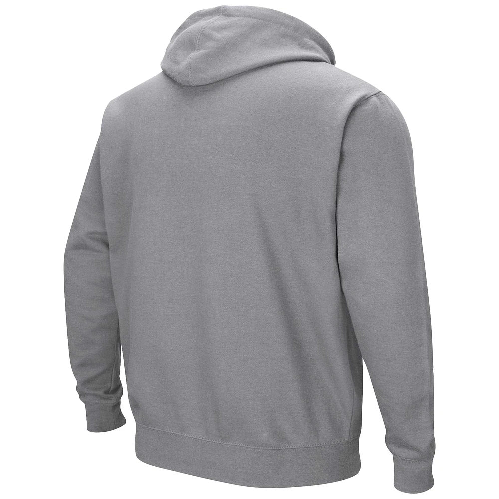 Men's Colosseum  Gray Ohio State Buckeyes Double Arch Pullover Hoodie