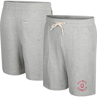 Colosseum Heather Grey Ohio State Buckeyes Love To Hear This Terry Short pour homme