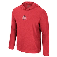 Men's Colosseum Scarlet Ohio State Buckeyes Long Sleeve T-Shirt Hoodie