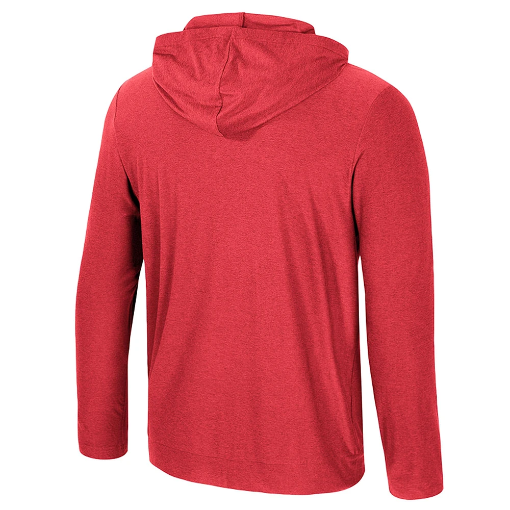 Men's Colosseum Scarlet Ohio State Buckeyes Long Sleeve T-Shirt Hoodie