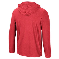 Men's Colosseum Scarlet Ohio State Buckeyes Long Sleeve T-Shirt Hoodie