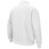 Men's Colosseum White Ohio State Buckeyes Tortugas Team Logo Quarter-Zip Jacket