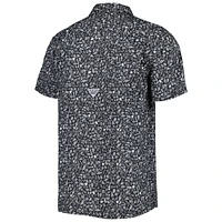 Men's Columbia Black Ohio State Buckeyes Super Slack Tide Omni-Shade Team Button-Up Shirt