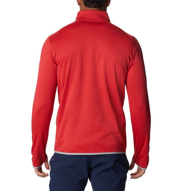 Columbia Scarlet Ohio State Buckeyes Park View Haut à demi-glissière Omni-Wick pour homme