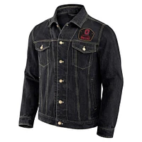 Men's Darius Rucker Collection by Fanatics Black Ohio State Buckeyes Button-Up Denim Jacket