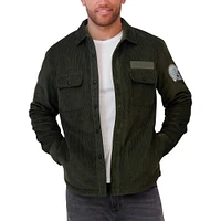 Men's Darius Rucker Collection by Fanatics Olive Ohio State Buckeyes Corduroy Full-Button Shacket