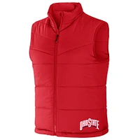 Men's Darius Rucker Collection by Fanatics Scarlet/Gray Ohio State Buckeyes Colorblocked Full-Zip Reversible Vest
