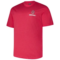 Men's Fanatics Scarlet Ohio State Buckeyes Big & Tall Ideal Faded T-Shirt