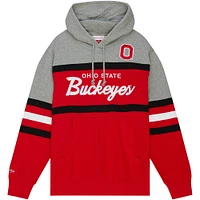 Men's Mitchell & Ness Ohio State Buckeyes Head Coach Pullover Hoodie
