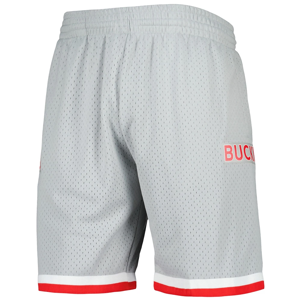Short authentique Mitchell & Ness Ohio State Buckeyes pour homme