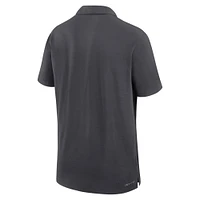 Men's Nike Anthracite Ohio State Buckeyes 2024 Sideline Woven Performance Polo