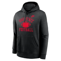 Men's Nike Black Ohio State Buckeyes Legacy Football Icon Club Fleece Pullover Hoodie