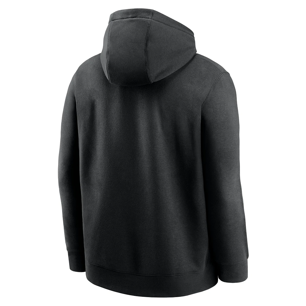 Men's Nike Black Ohio State Buckeyes Legacy Football Icon Club Fleece Pullover Hoodie