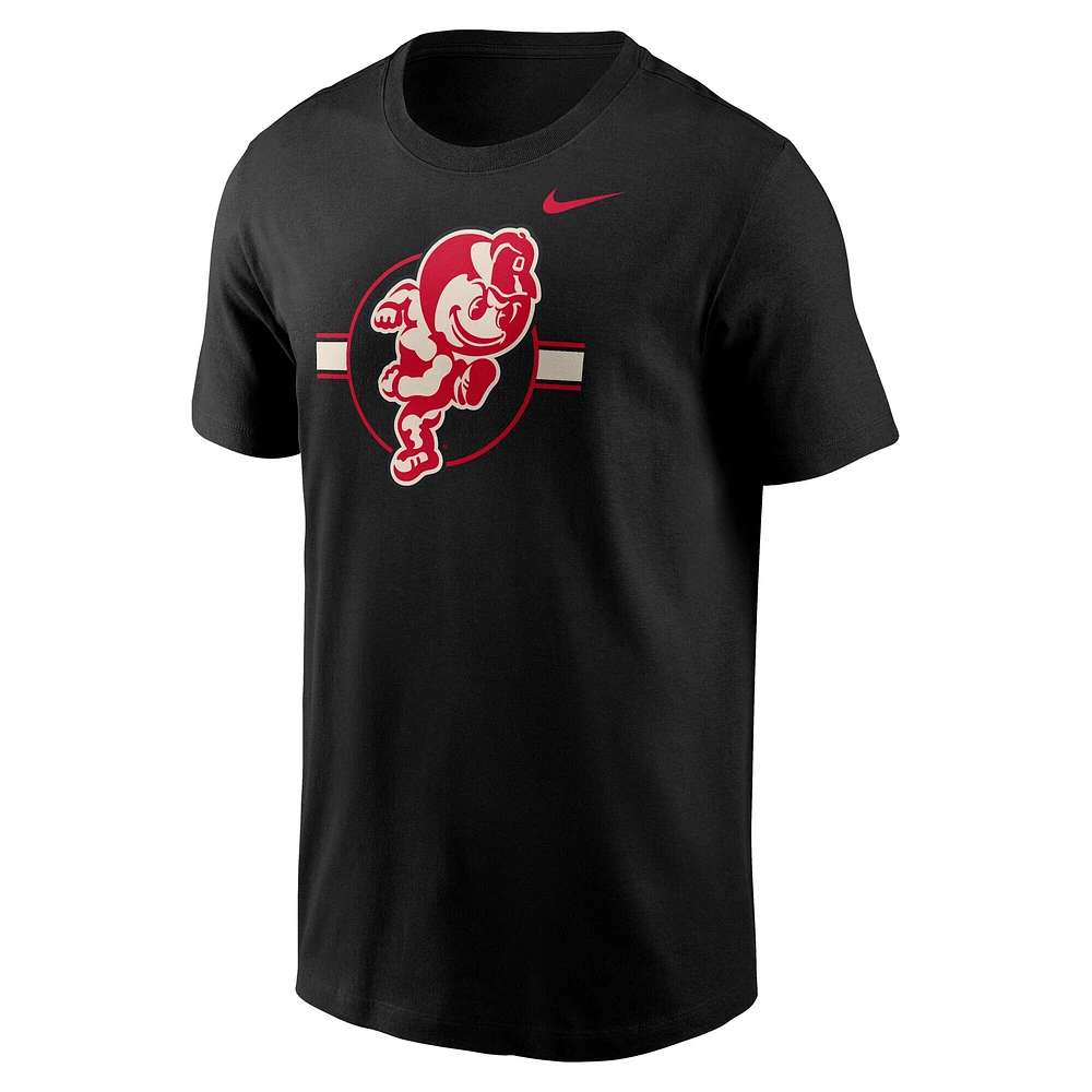 Men's Nike  Black Ohio State Buckeyes Man-To-Man Hockey T-Shirt