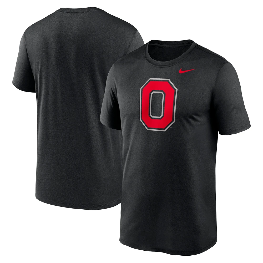T-shirt Nike noir avec logo alternatif des Ohio State Buckeyes Primetime Legend pour homme