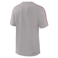 Men's Nike Gray Ohio State Buckeyes 2024 Sideline Player Performance Tri-Blend T-Shirt